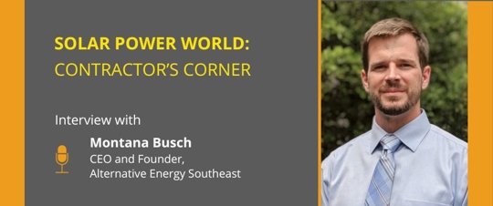 Solar Power World's Interview with Montana Busch