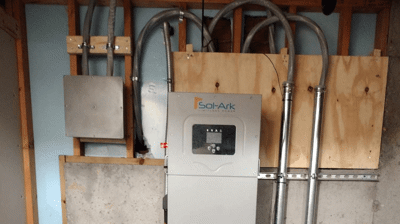 Sol-Ark with ARK Battery Photo