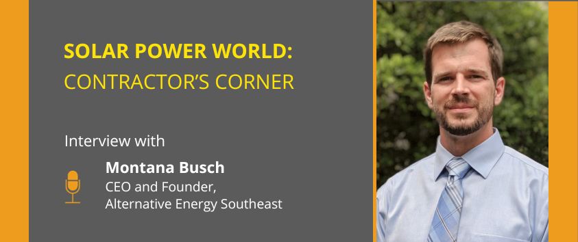 Solar Power World's Interview with Montana Busch